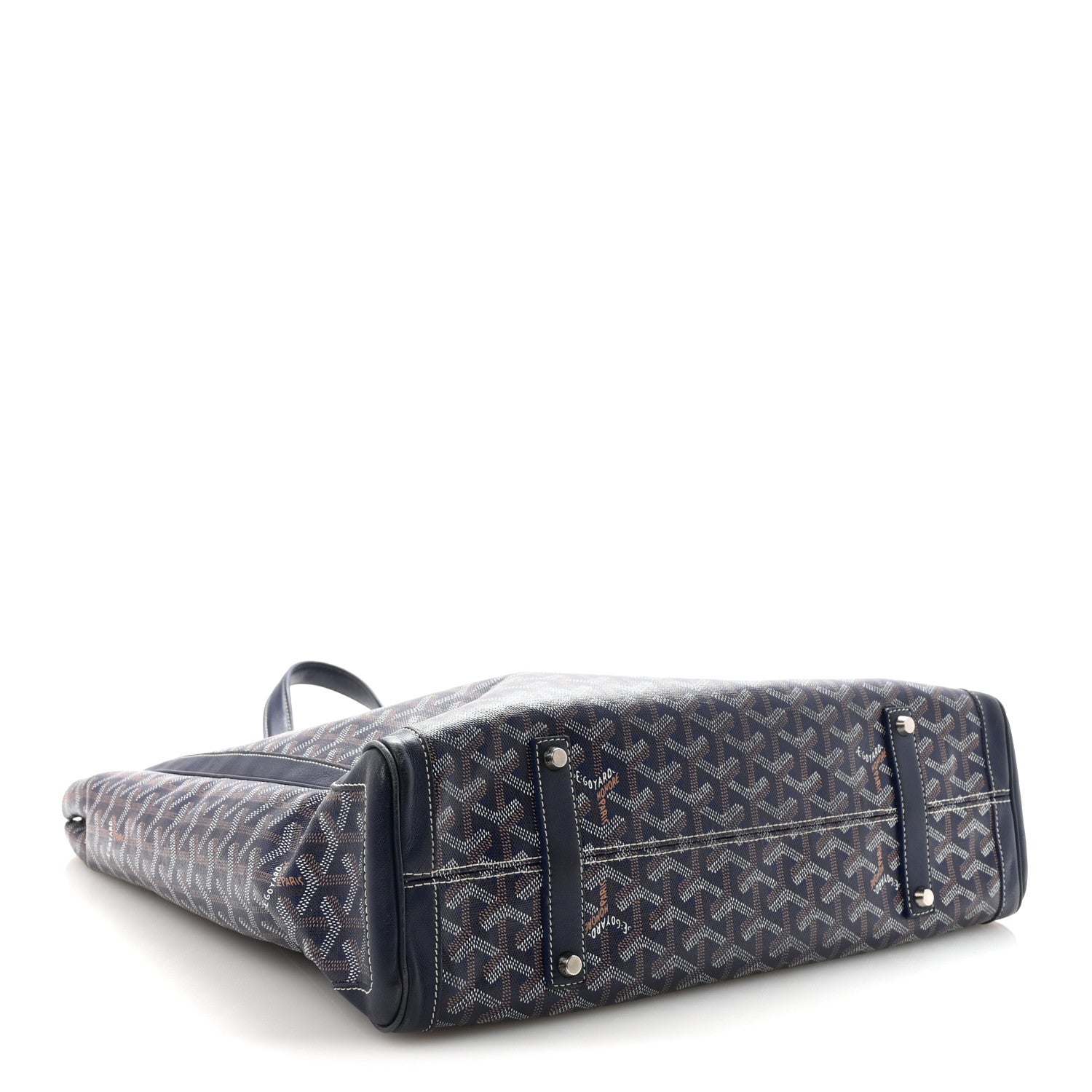 Goyard Goyardine Voltaire III Tote Navy 5 of 10