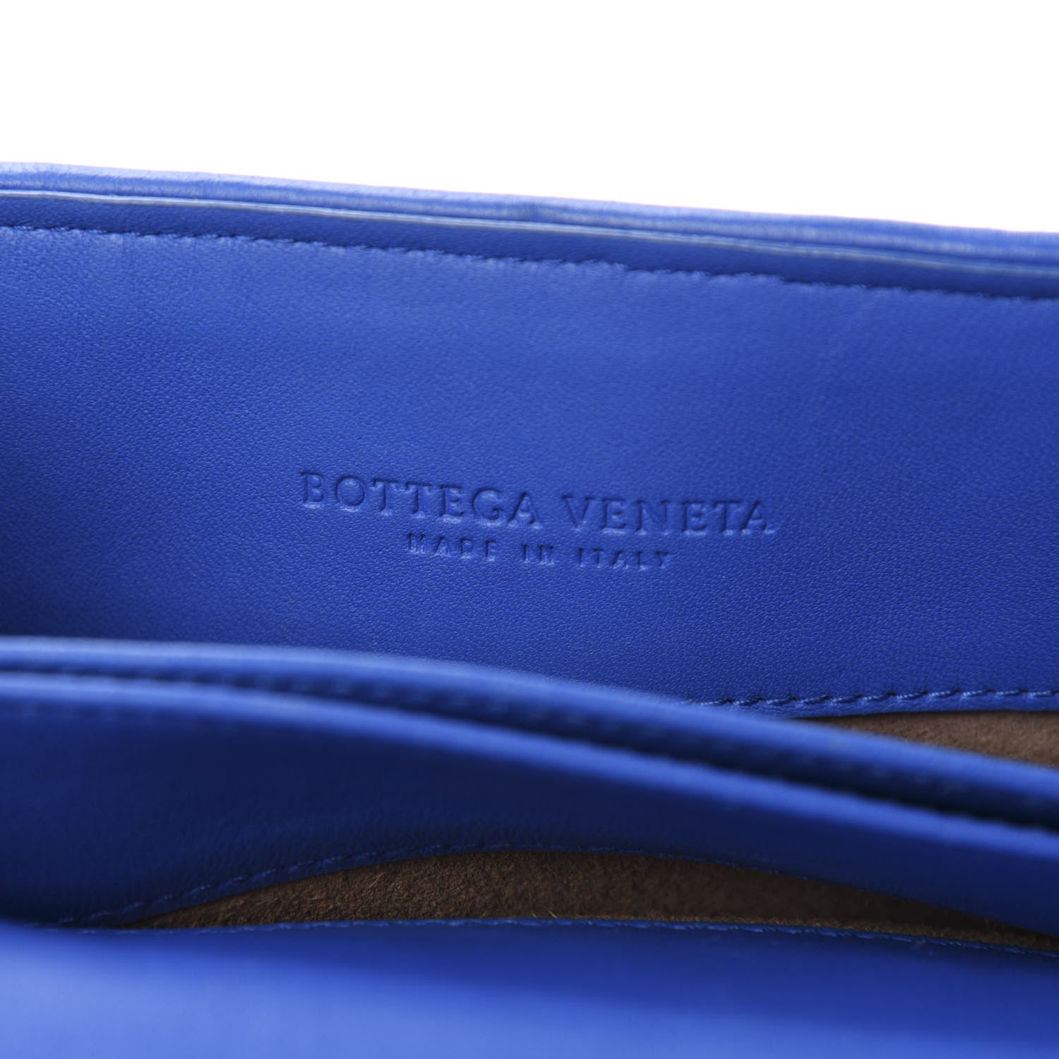 Bottega Veneta Nappa Intrecciato Baby Olimpia Shoulder Bag Signal Blue 11 of 12
