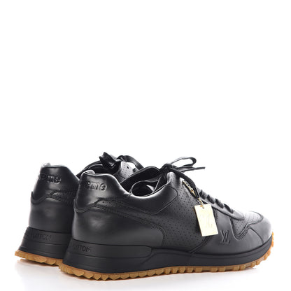 Louis Vuitton X SUPREME Calfskin Run Away Sneakers 7.5 Black 4 of 9