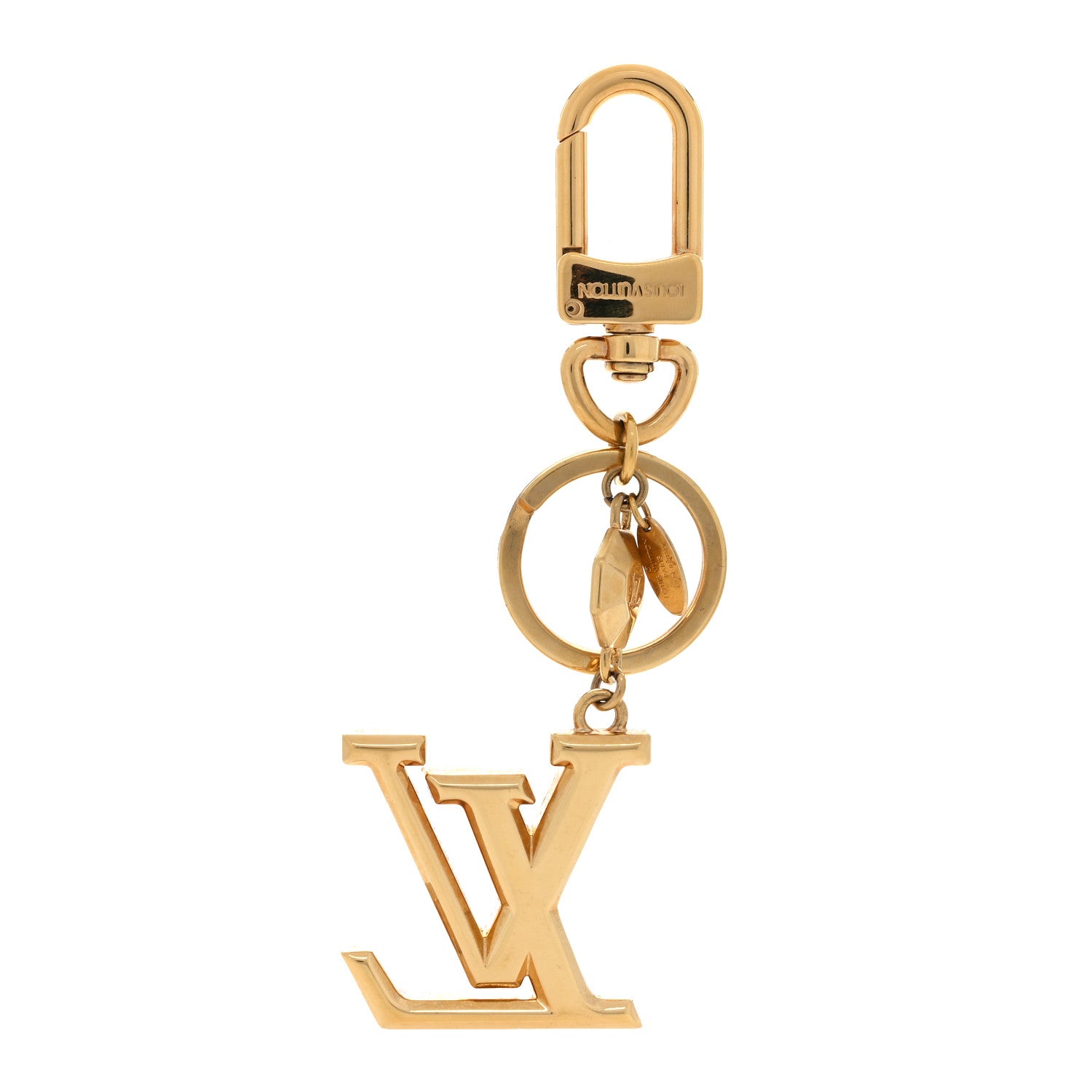 Louis Vuitton LV Facettes Bag Charm Key Holder Gold 4 of 4