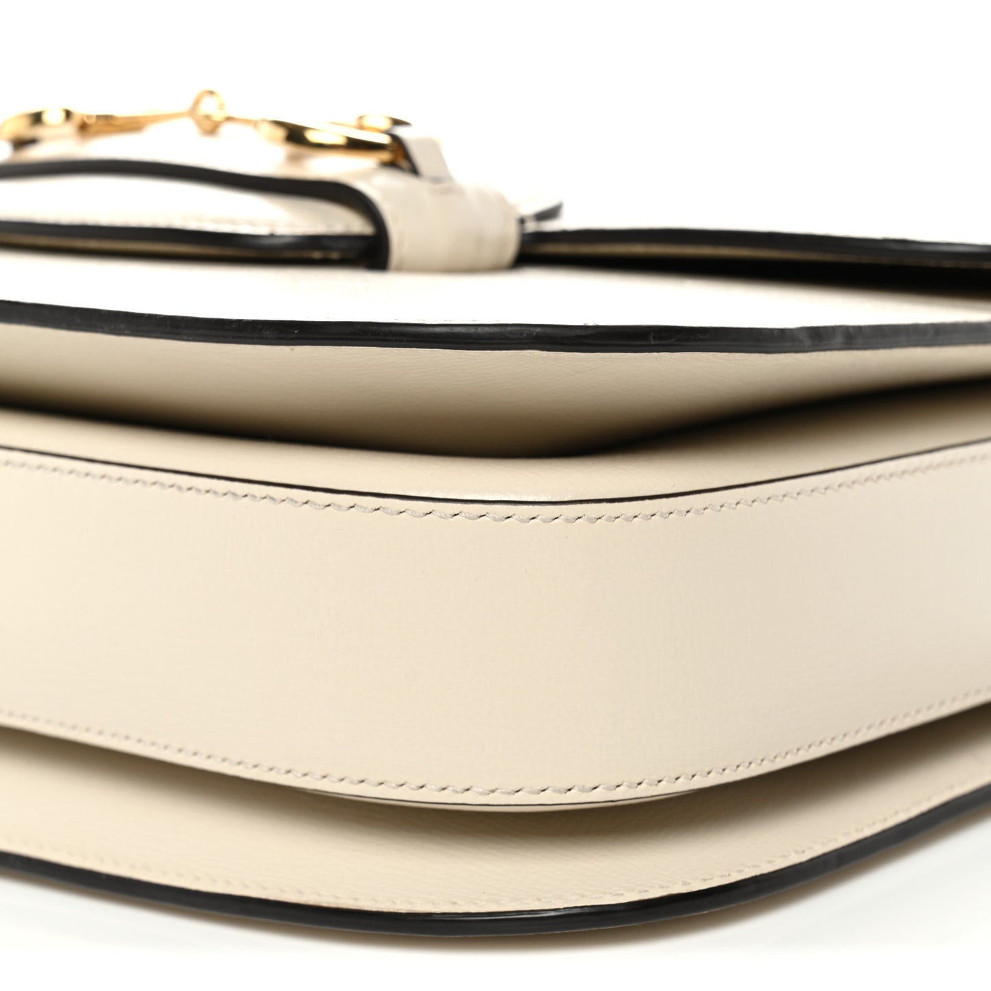Azalea Calfskin Horsebit 1955 Shoulder Bag Mystic White
