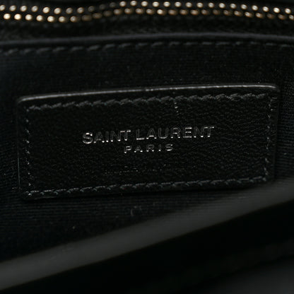 Saint Laurent Calfskin Y Quilted Monogram Toy Loulou Crossbody Bag Black 10 of 12
