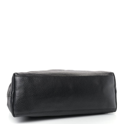 Gucci Pebbled Calfskin Medium Soho Chain Shoulder Bag Black 4 of 9