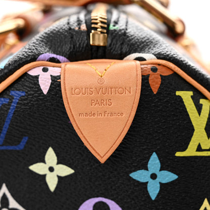 Louis Vuitton Monogram Multicolor Speedy 30 Black 6 of 9