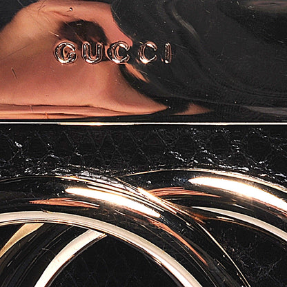 Gucci Python Britt Interlocking G Starlight Clutch Black 10 of 10