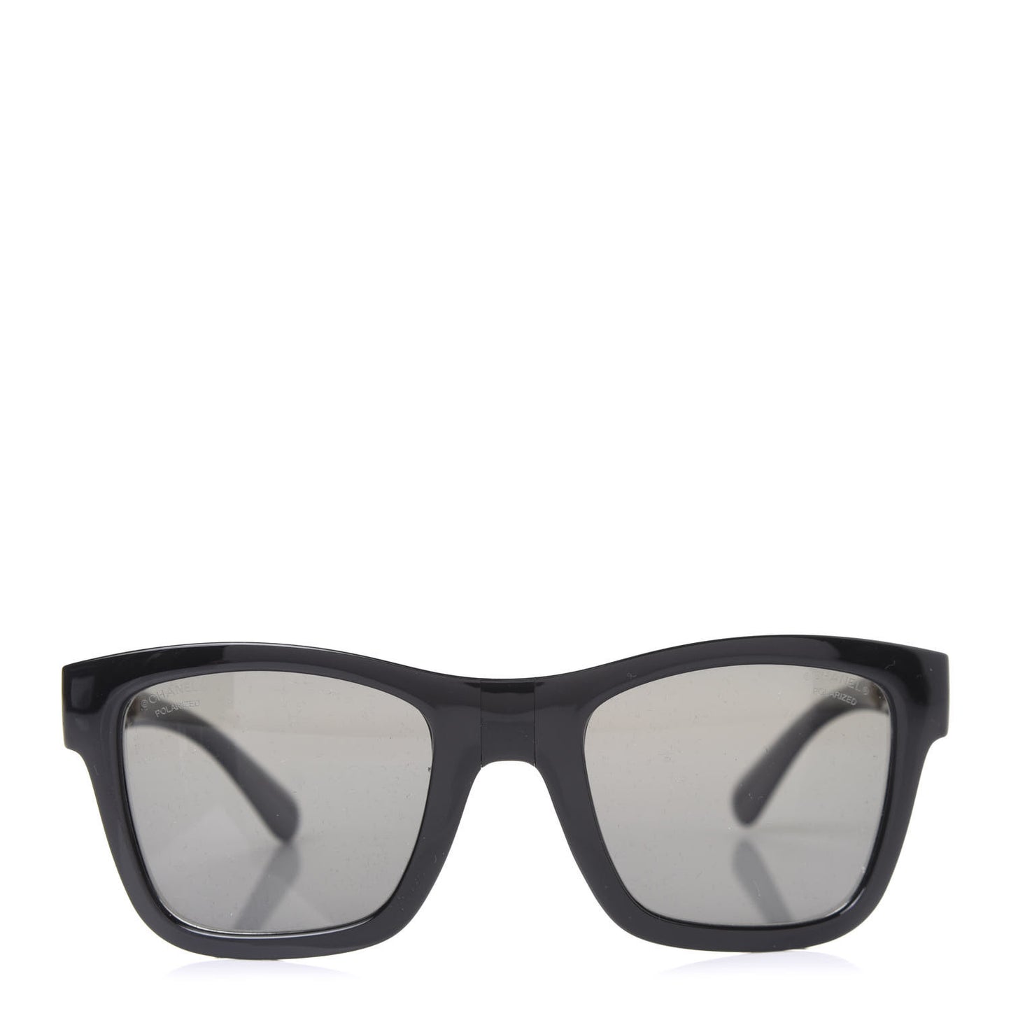 Acetate Metal Polarized Square Folding Sunglasses 6053 Black Black