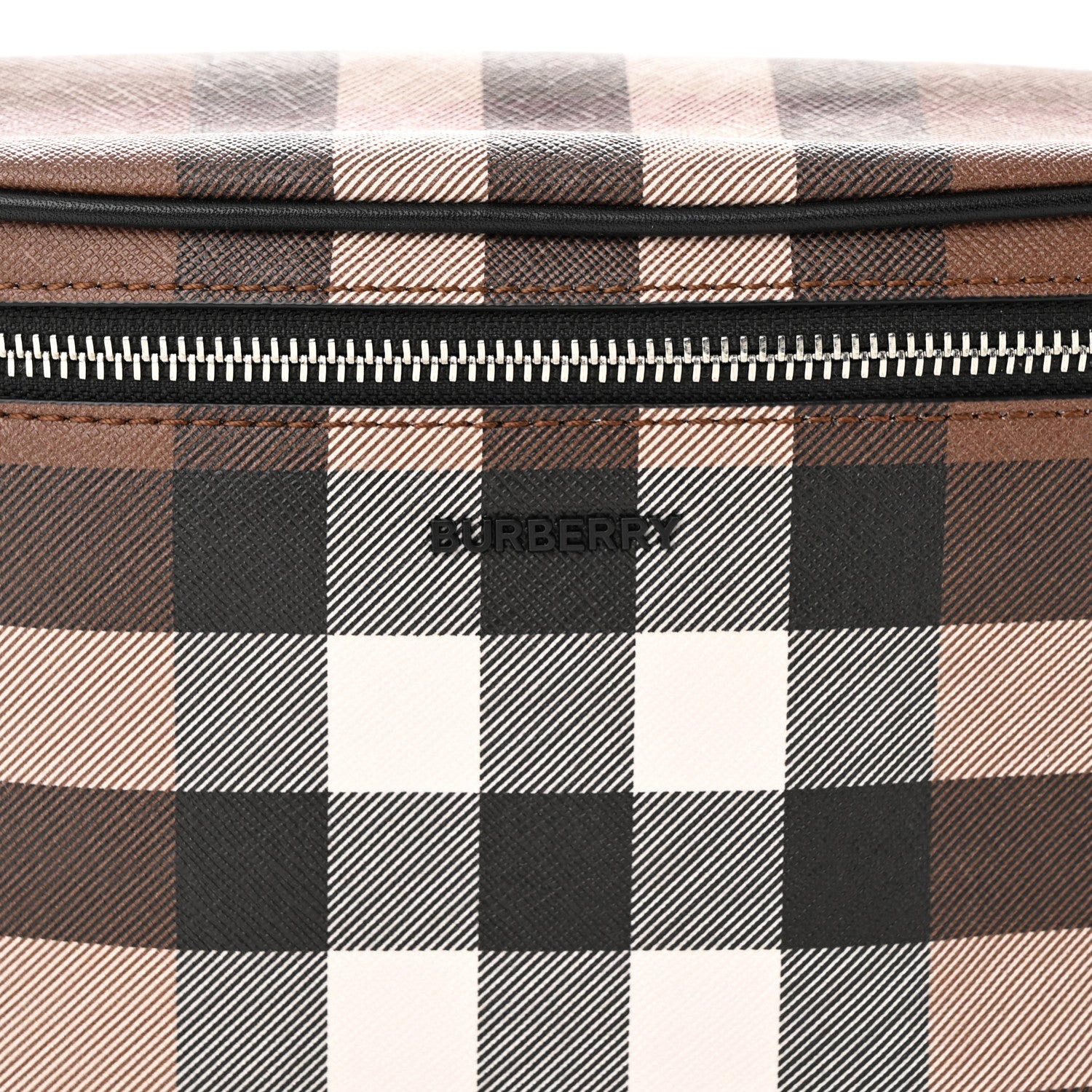 Burberry E-canvas Check Cason Bum Bag Dark Birch Brown 7 of 9