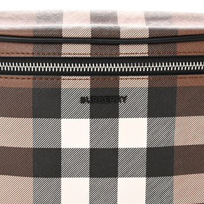 Burberry E-canvas Check Cason Bum Bag Dark Birch Brown 7 of 9