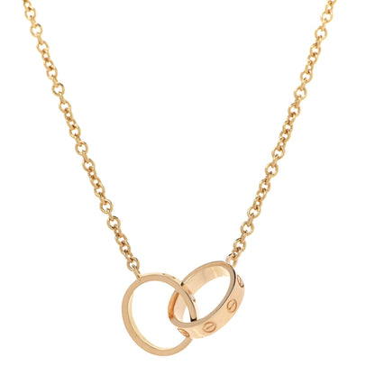 Cartier 18K Yellow Gold Interlocking LOVE Necklace 4 of 7