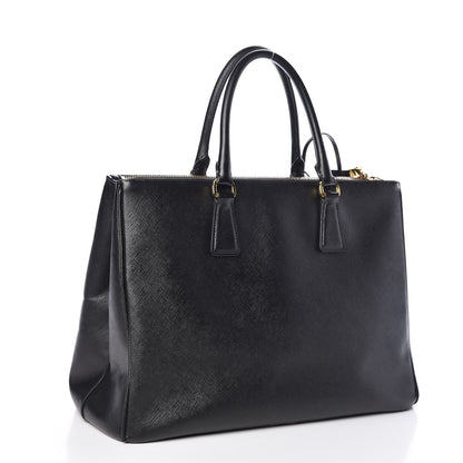 Prada Saffiano Medium Galleria Double Zip Tote Black 3 of 12