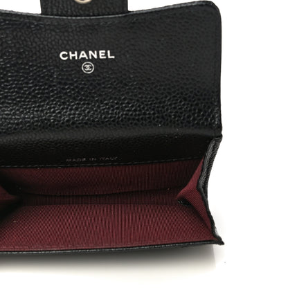 Chanel Caviar Quilted Flap Card Holder Black 5 of 12