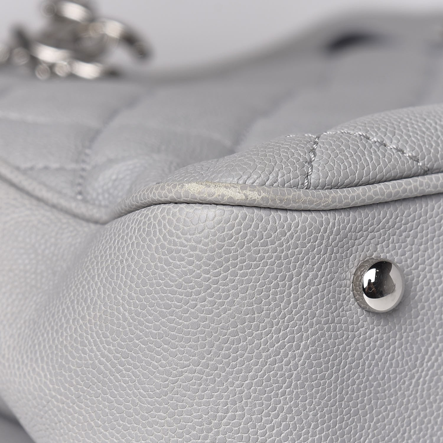 Chanel Caviar Quilted Large Urban Companion Top Handle Shopping Tote Grey 8 of 12