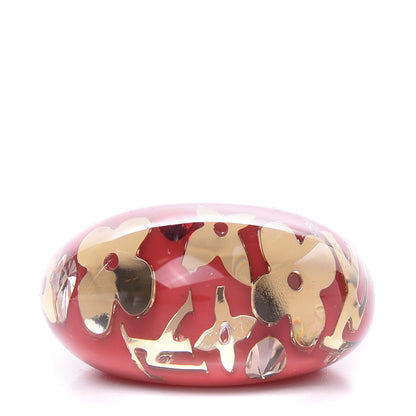 Louis Vuitton Resin Swarovski Crystal Inclusion Ring 5.75 Pomme D'Amour 1 of 3