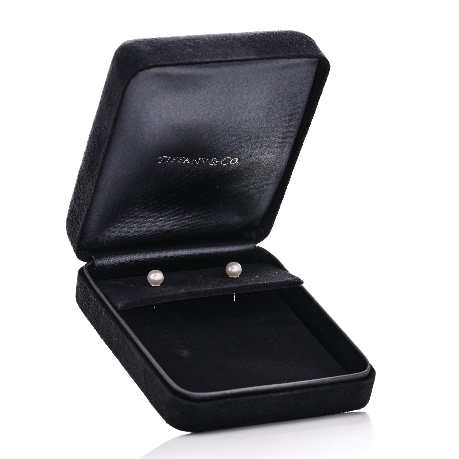Tiffany 18K White Gold Akoya Pearl 6-6.25mm Signature Pearl Earrings 5 of 5