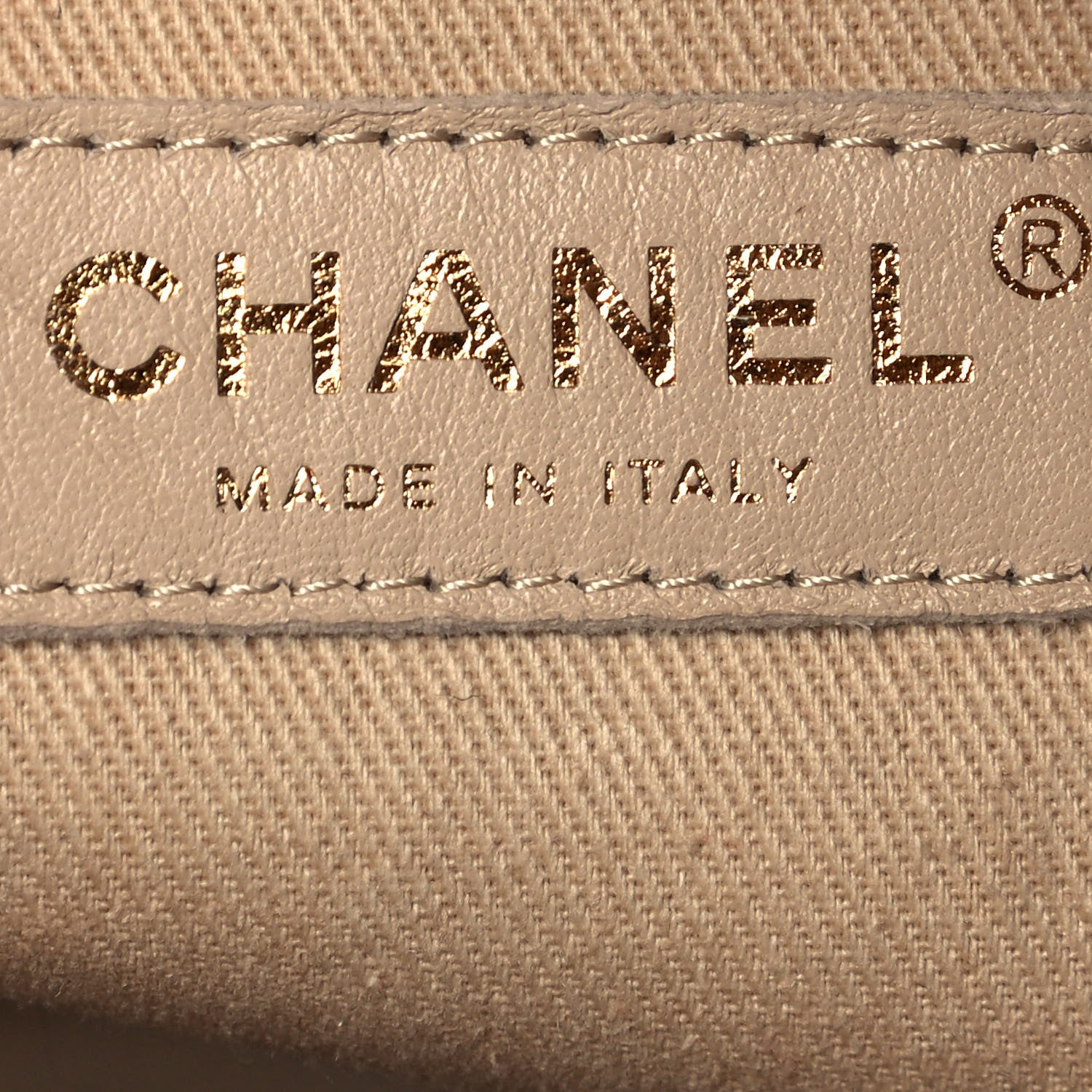 Chanel Crumpled Grained Calfskin Zip and Carry Shopping Tote Beige 6 of 12