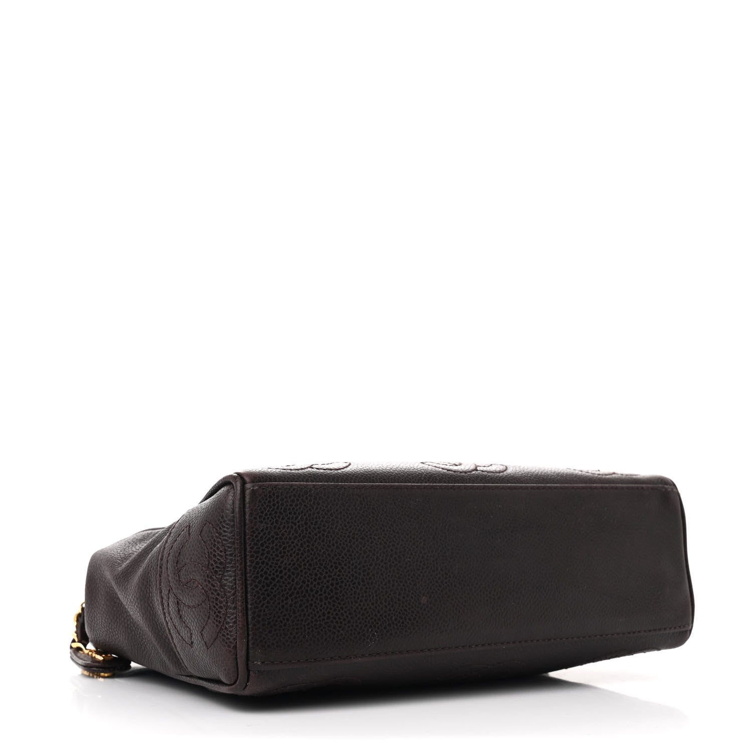 Chanel Caviar CC Shoulder Bag Dark Brown 3 of 11