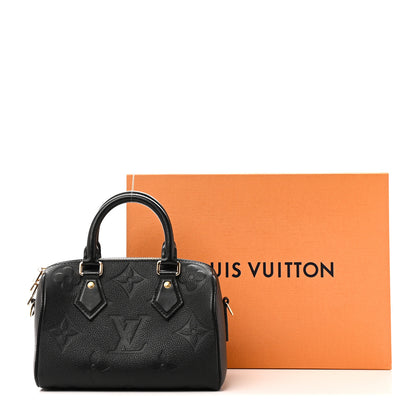 Louis Vuitton Empreinte Monogram Giant Speedy Bandouliere 20 Black 10 of 10