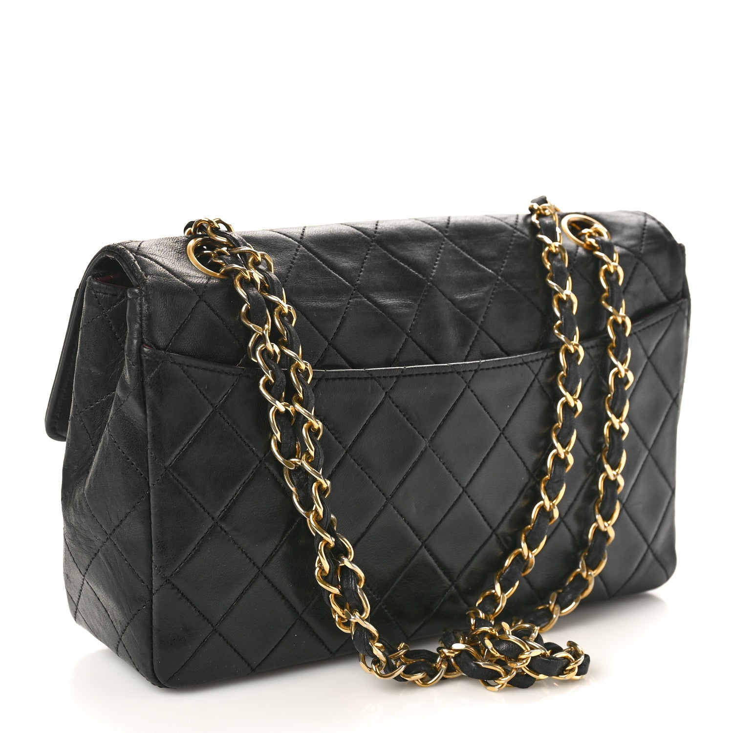 Chanel Lambskin Quilted Small Single Flap Black 4 of 13