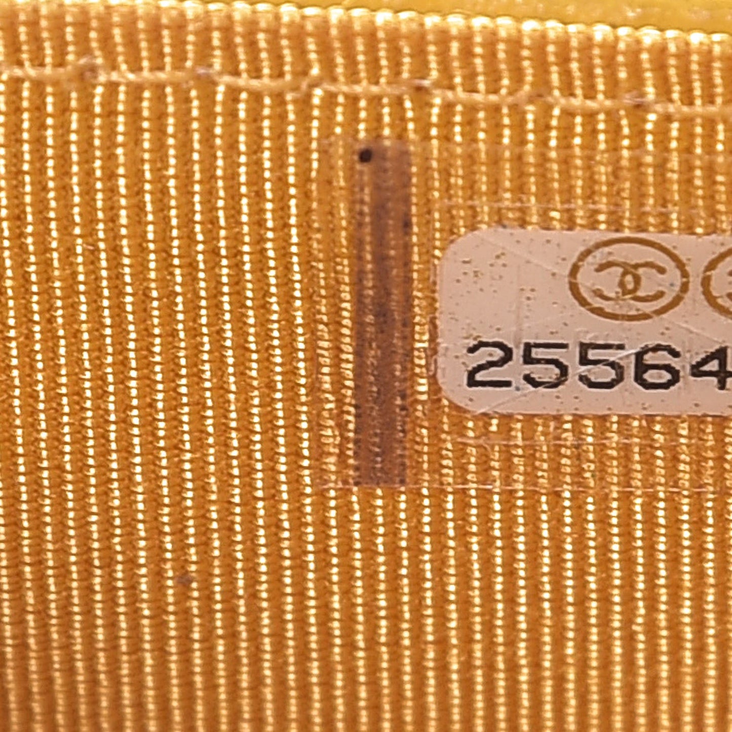 Caviar Quilted Flap Card Holder Yellow