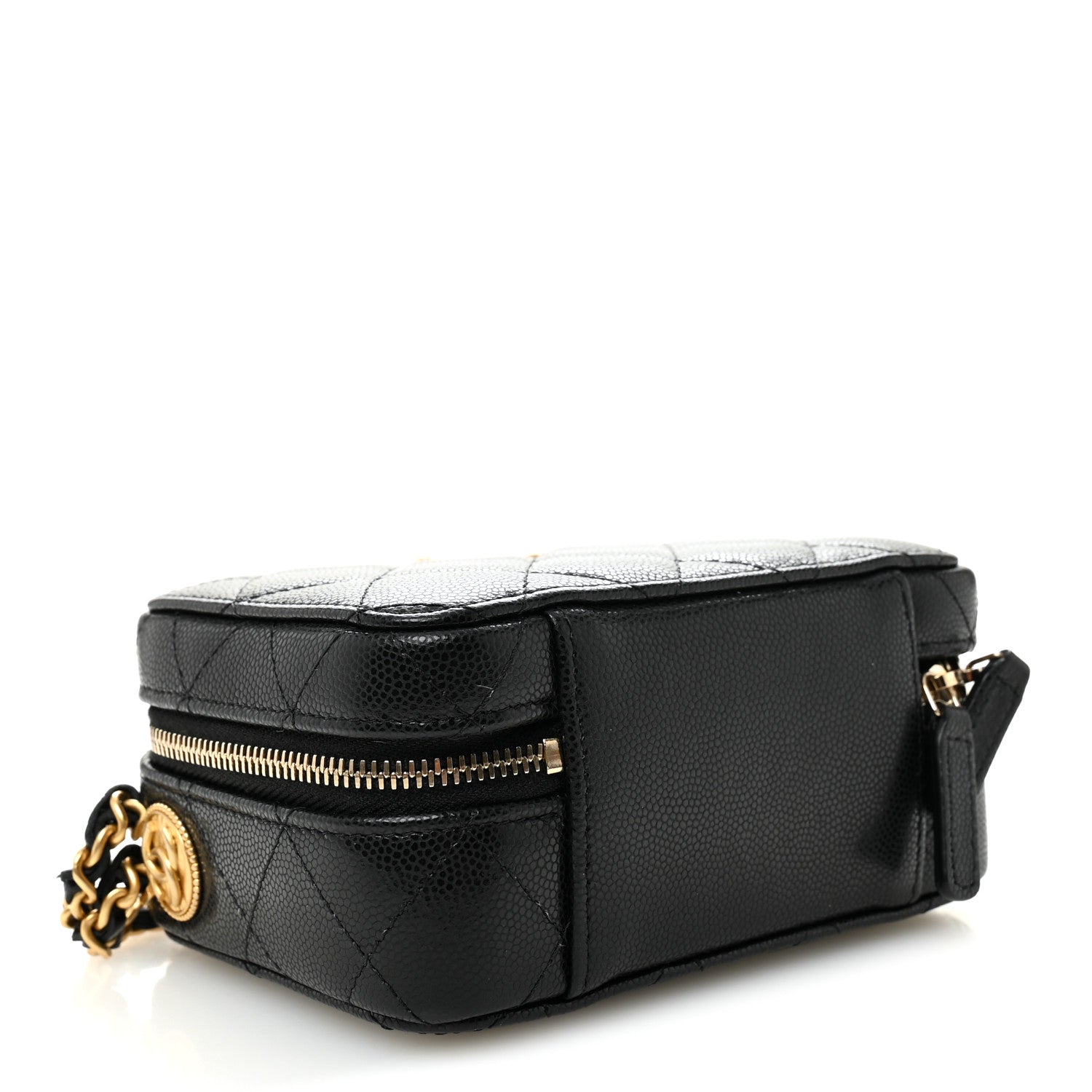 Chanel Caviar Quilted Twist Your Buttons Clutch With Chain Black 4 of 10