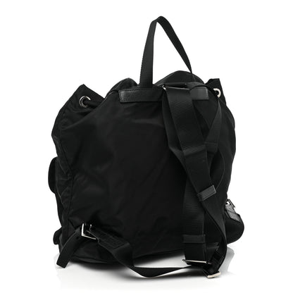 Prada Tessuto Nylon Saffiano Medium Backpack Black 3 of 8