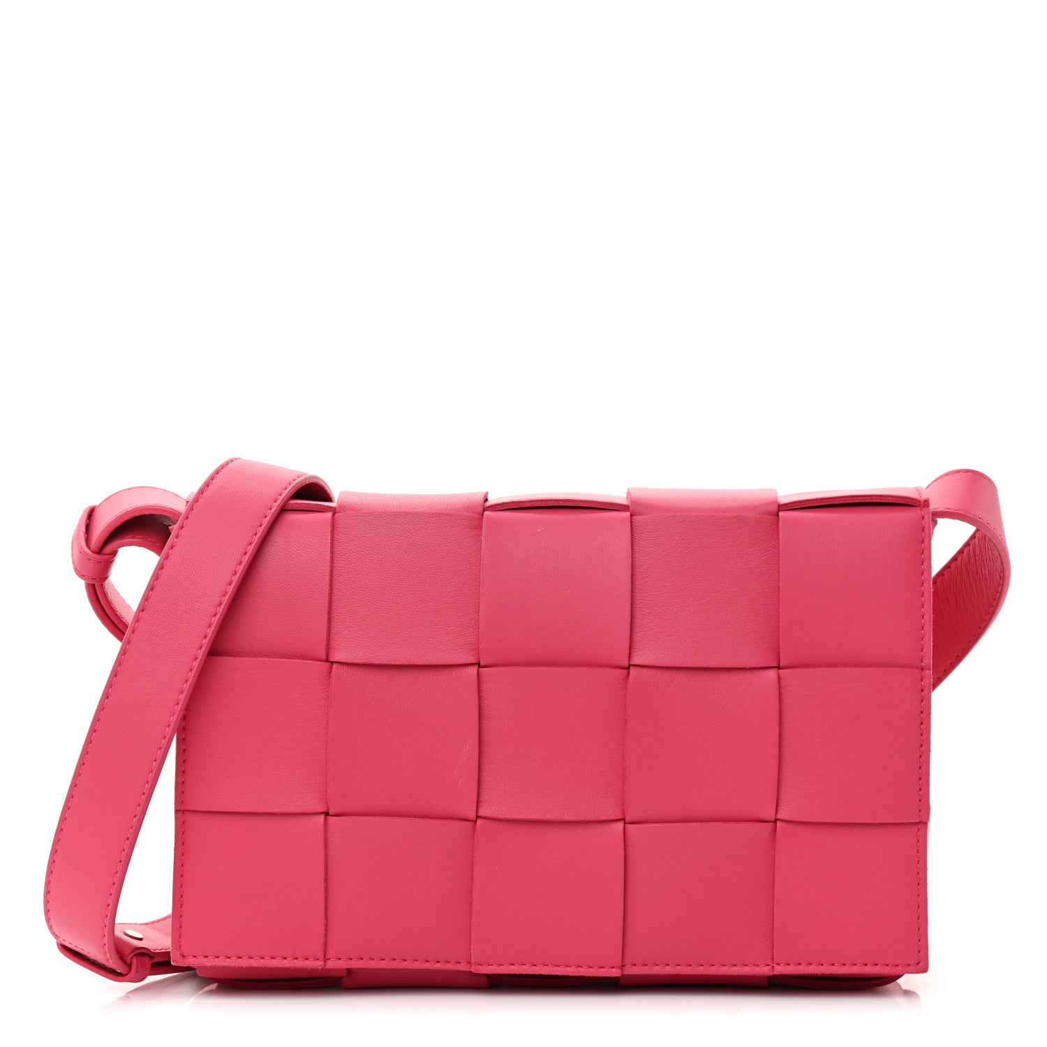 Bottega Veneta Lambskin Maxi Intrecciato Cassette Crossbody Bag Lollipop 1 of 6