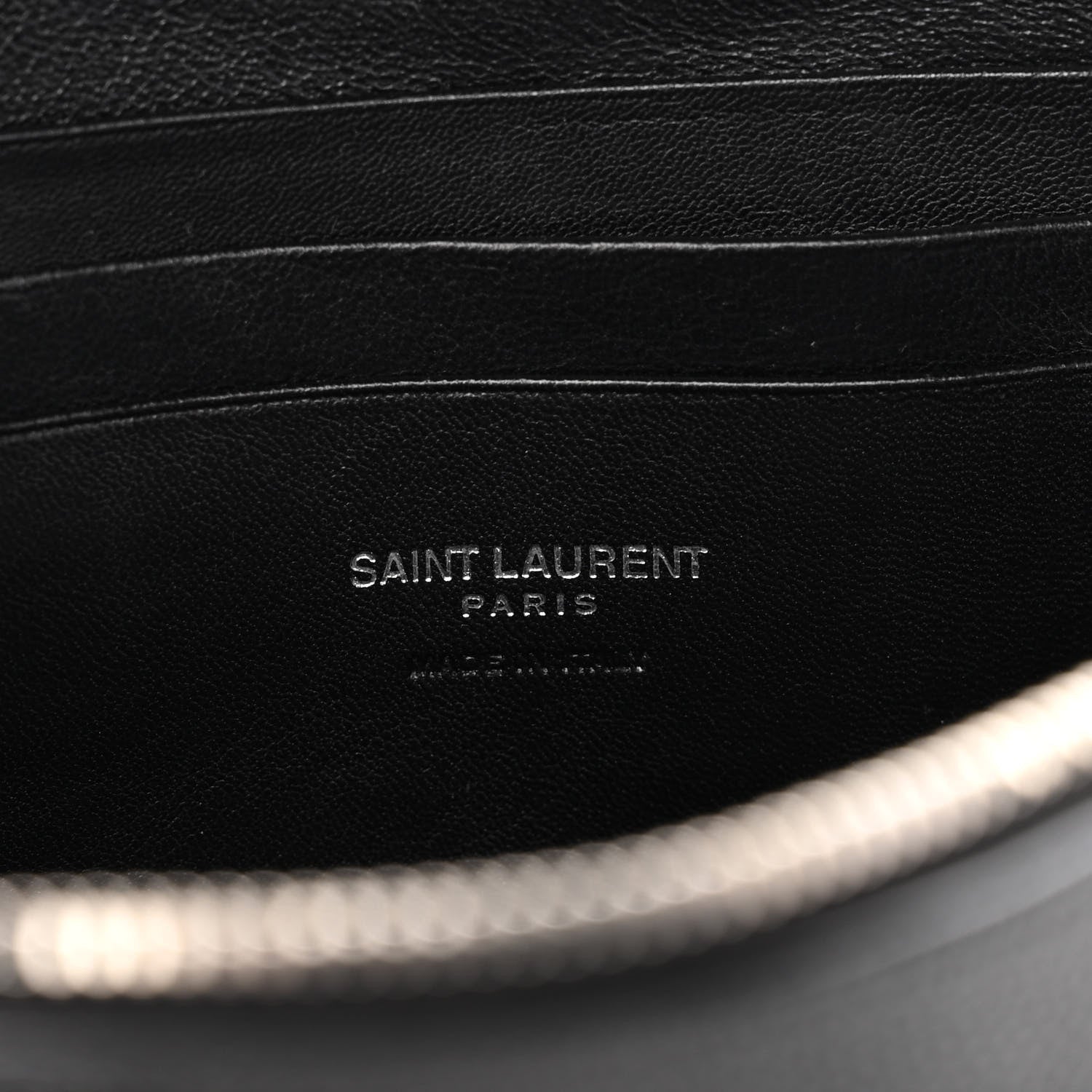 Saint Laurent Grain De Poudre Matelasse Monogram Mini Lou Camera Bag Black 6 of 9