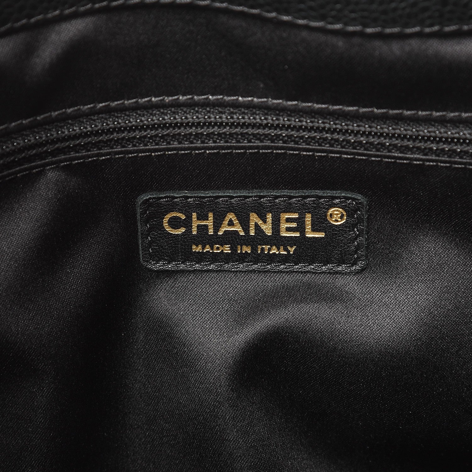 Chanel Caviar Quilted XL Grand Shopping Tote GST Black 6 of 11