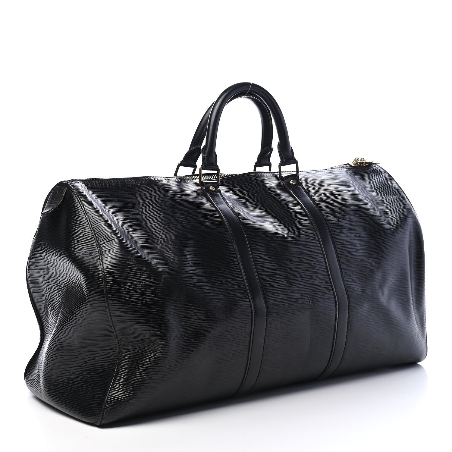 Louis Vuitton Epi Keepall 50 Black 2 of 8