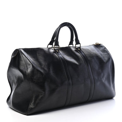 Louis Vuitton Epi Keepall 50 Black 2 of 8