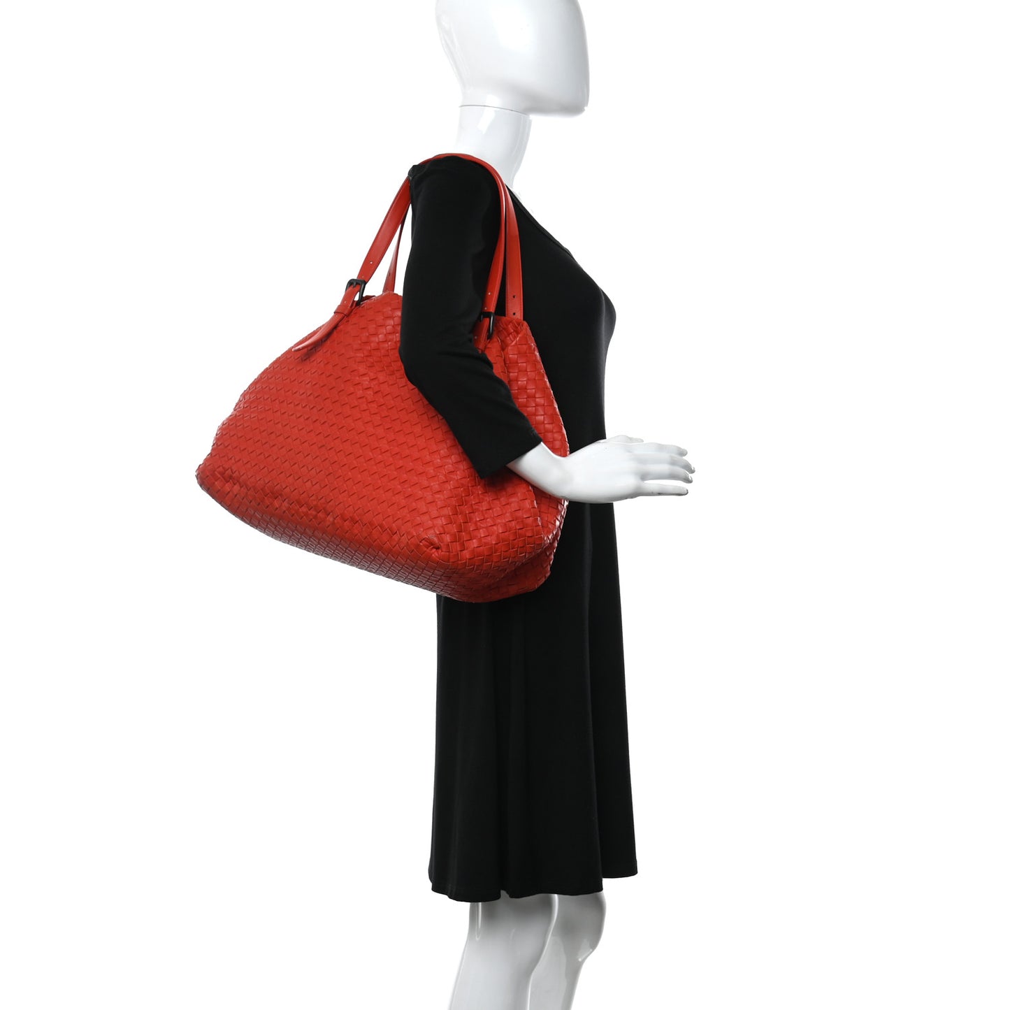 Nappa Intrecciato Large Seamless Tote Vesuvio
