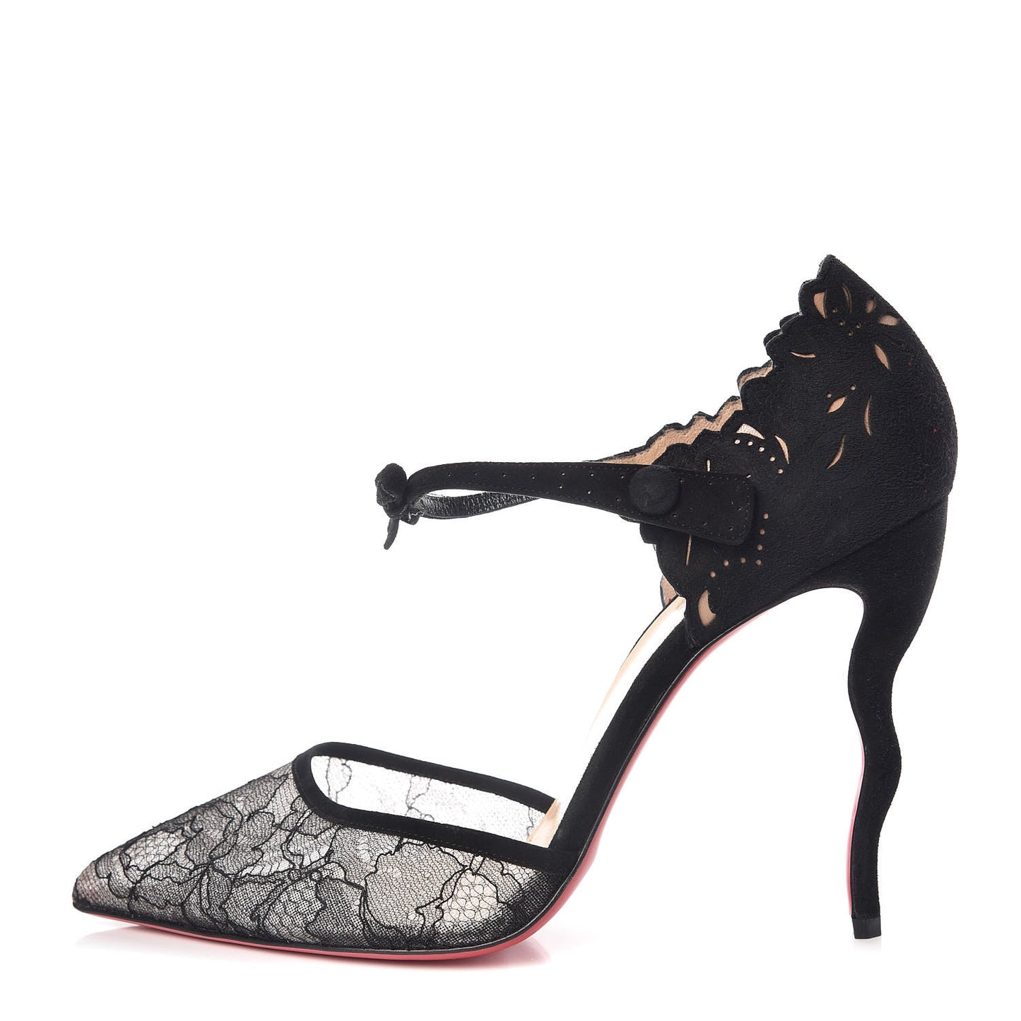 Veau Velours Lace Magicadiva 120 Pumps 39 Black