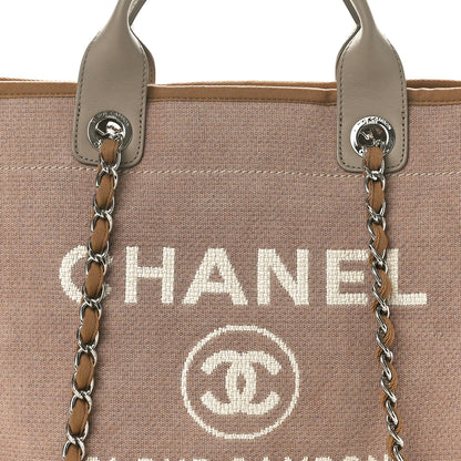Chanel Mixed Fibers Medium Deauville Tote Beige 8 of 10