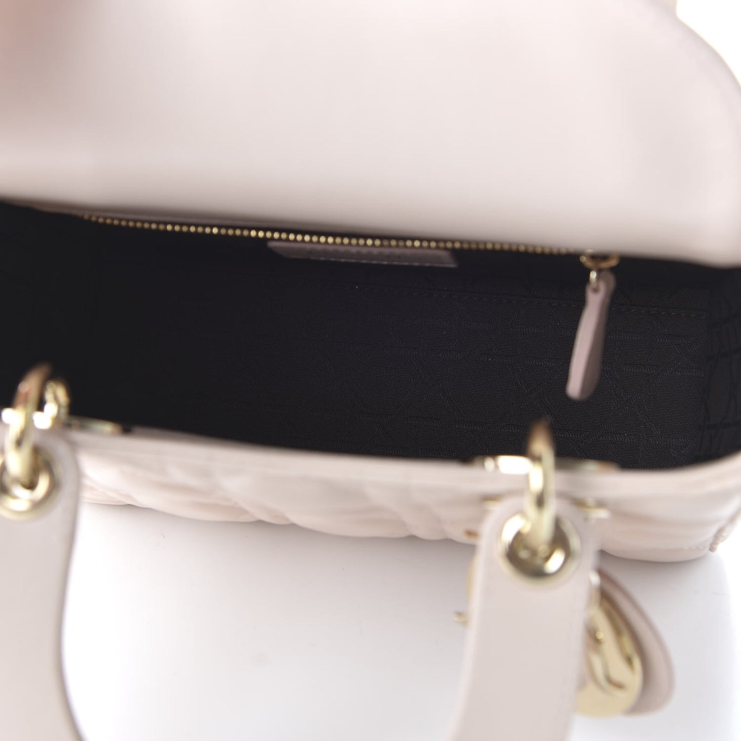 Lambskin Cannage Small Lucky Badges My Lady Dior Pink