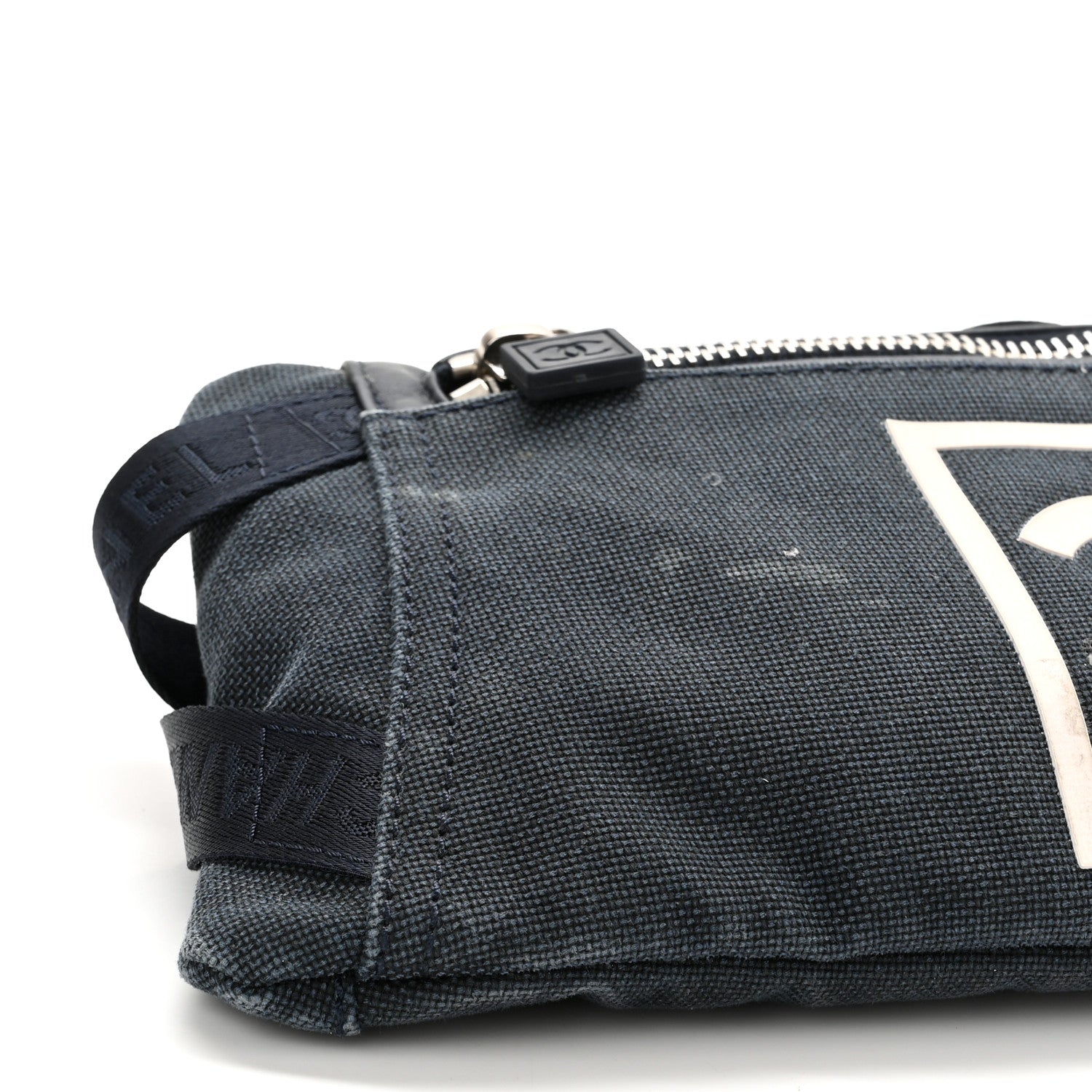 Chanel Canvas Sport Logo Waist Belt Bag Navy 8 of 10