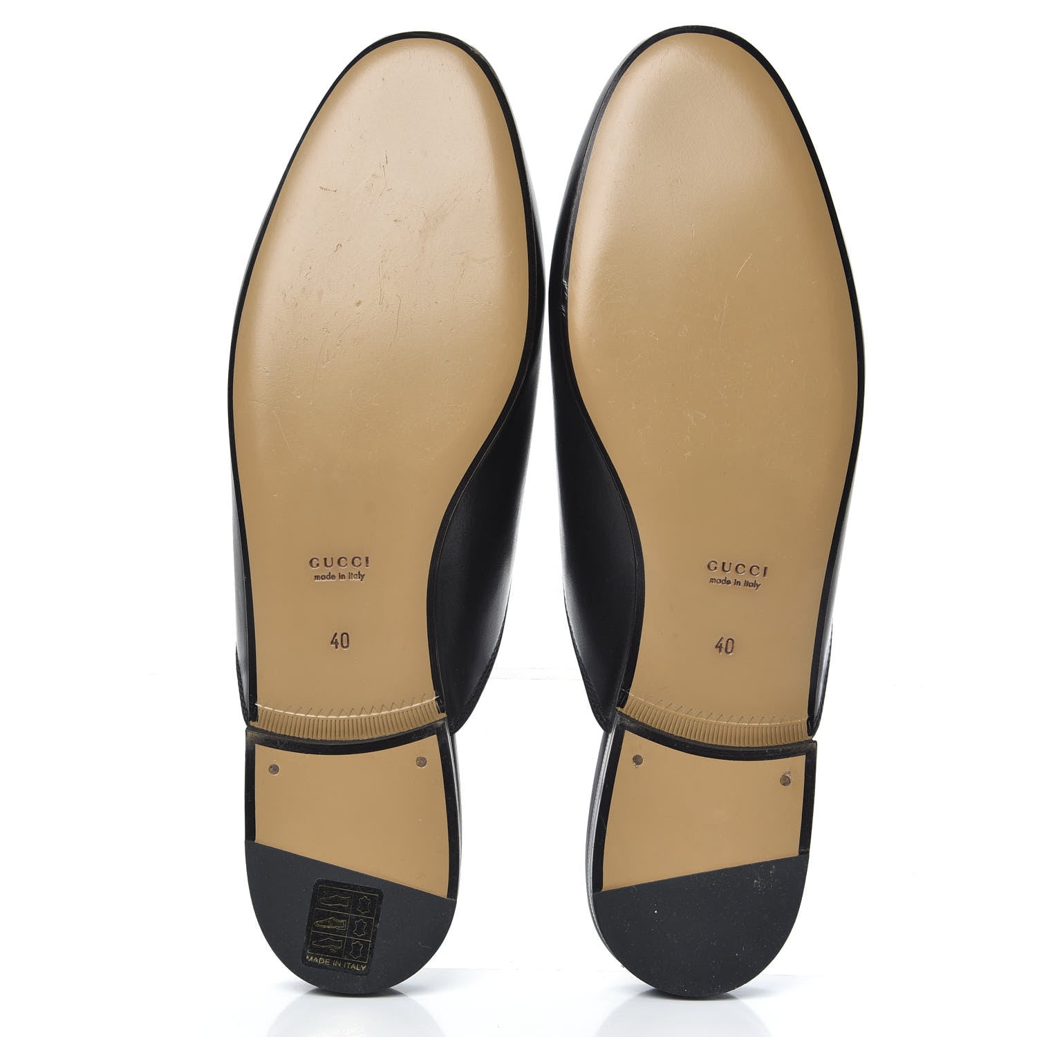 Gucci Calfskin Womens Princetown Slippers 40 Black 5 of 10