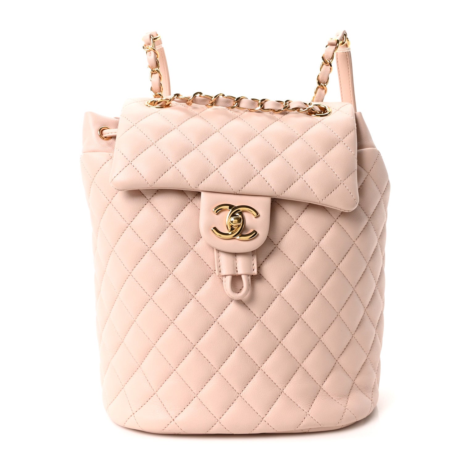 Chanel Calfskin Quilted Small Urban Spirit Backpack Beige 1 of 10