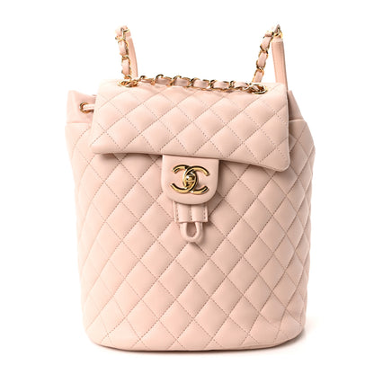 Chanel Calfskin Quilted Small Urban Spirit Backpack Beige 1 of 10