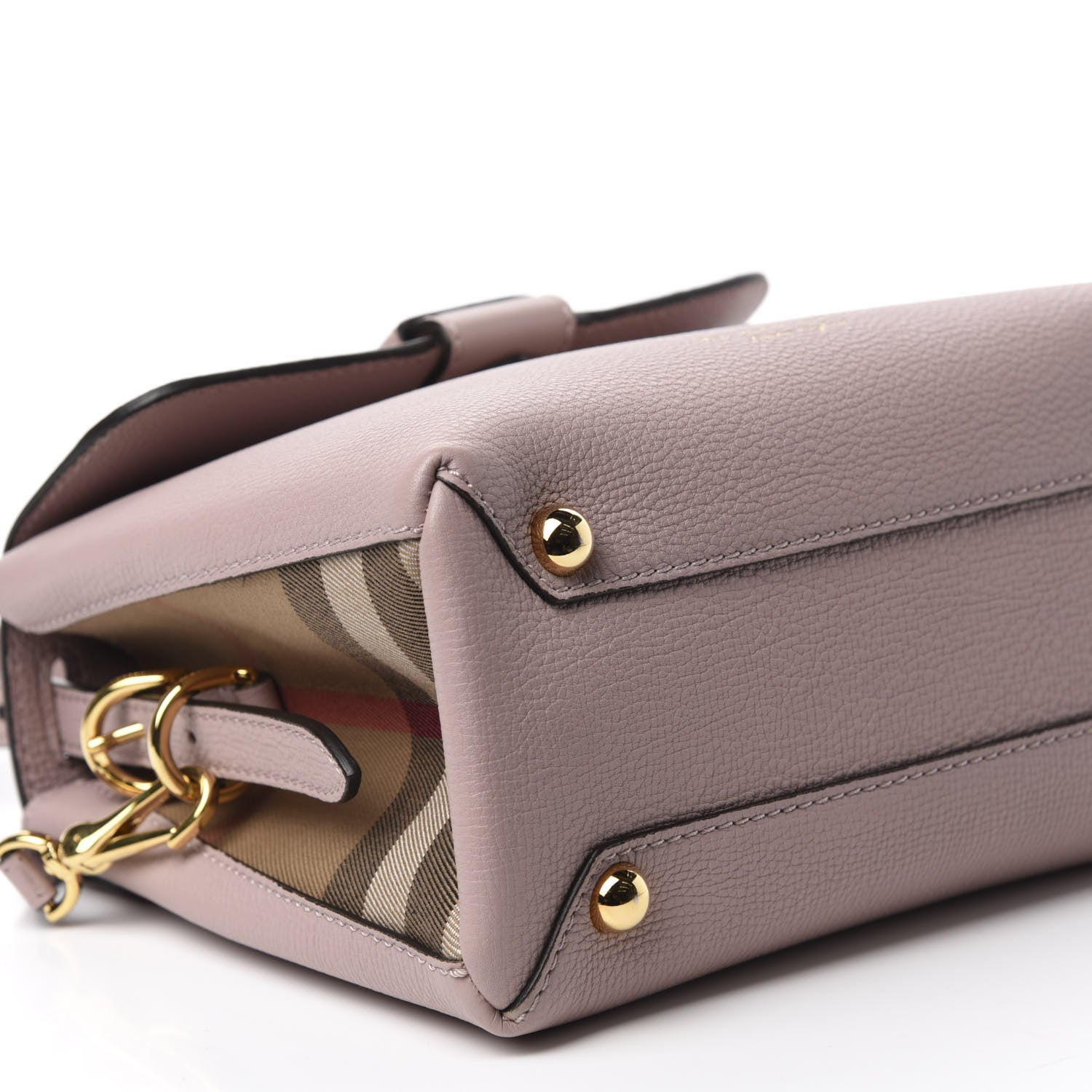 Burberry Derby Calfskin House Check Small Camberley Pale Orchid 5 of 9