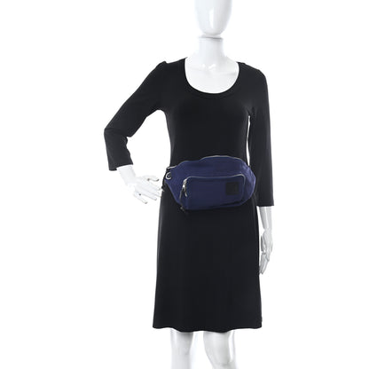 Loewe Canvas Front Pocket Logo Patch Bumbag Navy Blue 2 of 12