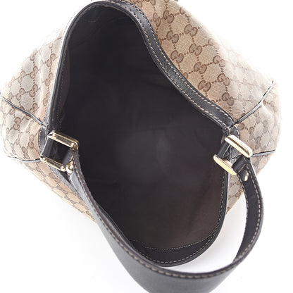 Gucci Monogram Large New Ladies Web Hobo Dark Brown 4 of 8