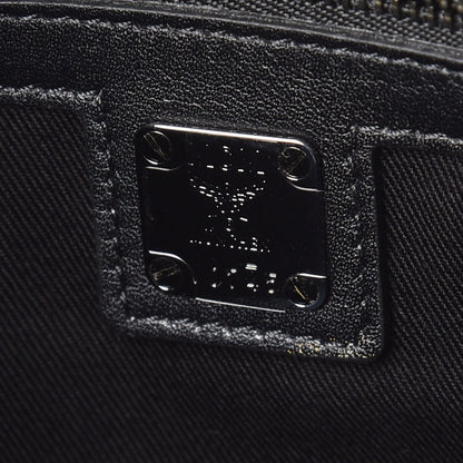 MCM Visetos Mixed Media Large Patricia Convertible Crossbody Black 8 of 9