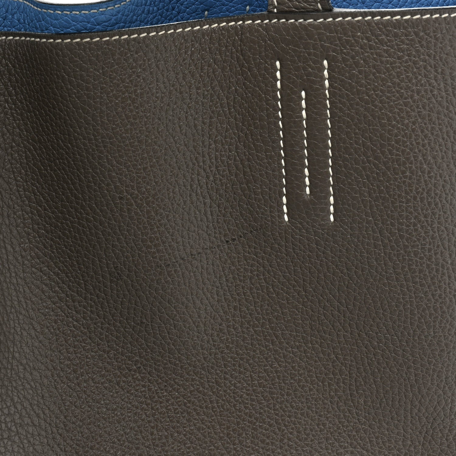 Hermes Taurillon Clemence Double Sens 45 Reversible Mykonos Etain Mykonos Etain 18 of 19