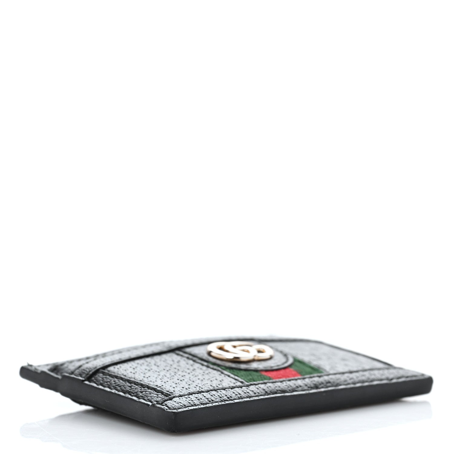 Gucci Calfskin Web GG Ophidia Card Holder Black 4 of 6