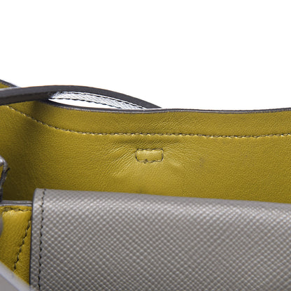 Prada Saffiano Cuir Medium Double Handle Tote Marmo Salvia 11 of 20