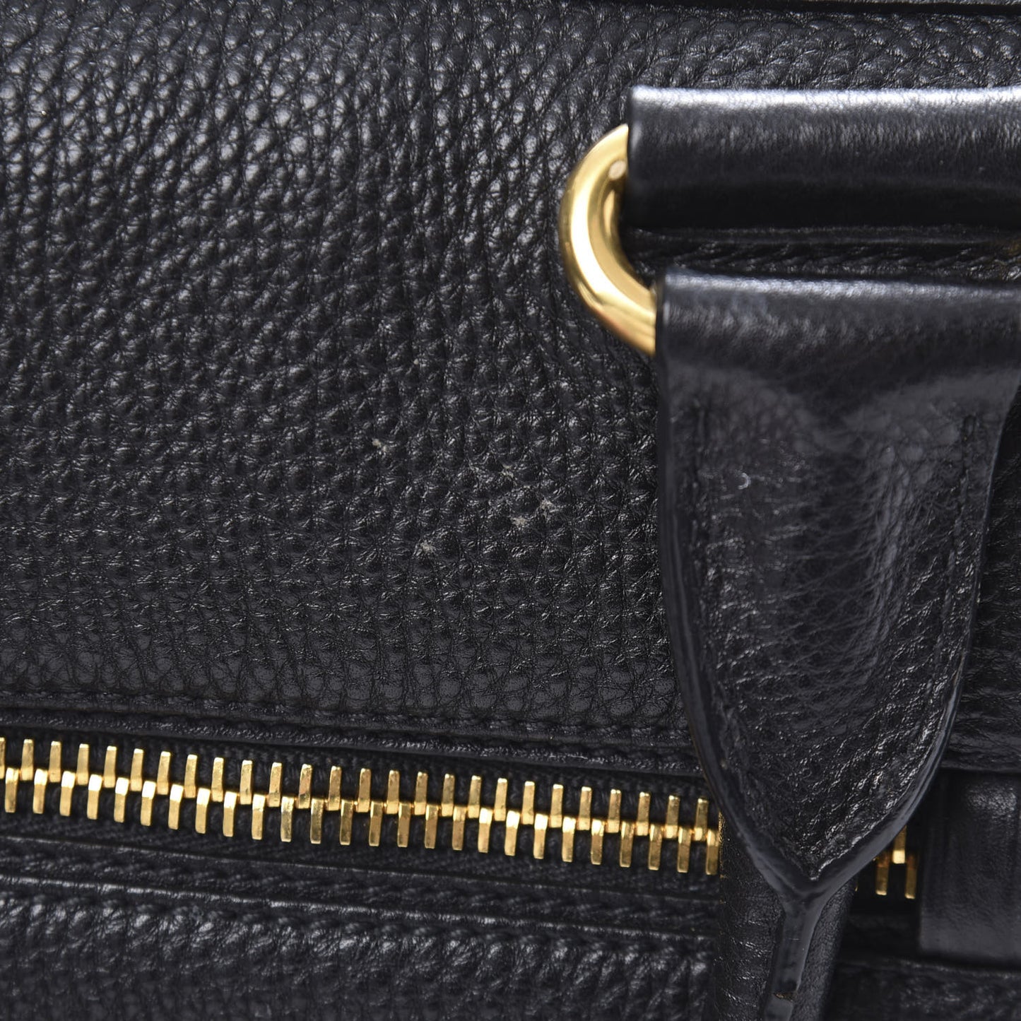 Vitello Daino Shopping Satchel Black