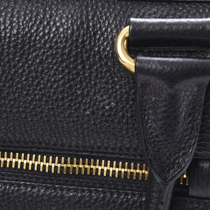 Prada Vitello Daino Shopping Satchel Black 13 of 14