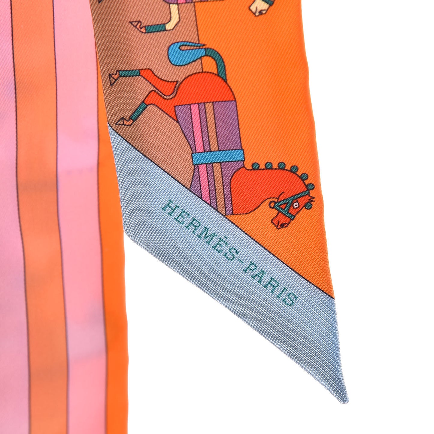 Silk Rocabar Twilly Orange Bleu Ciel