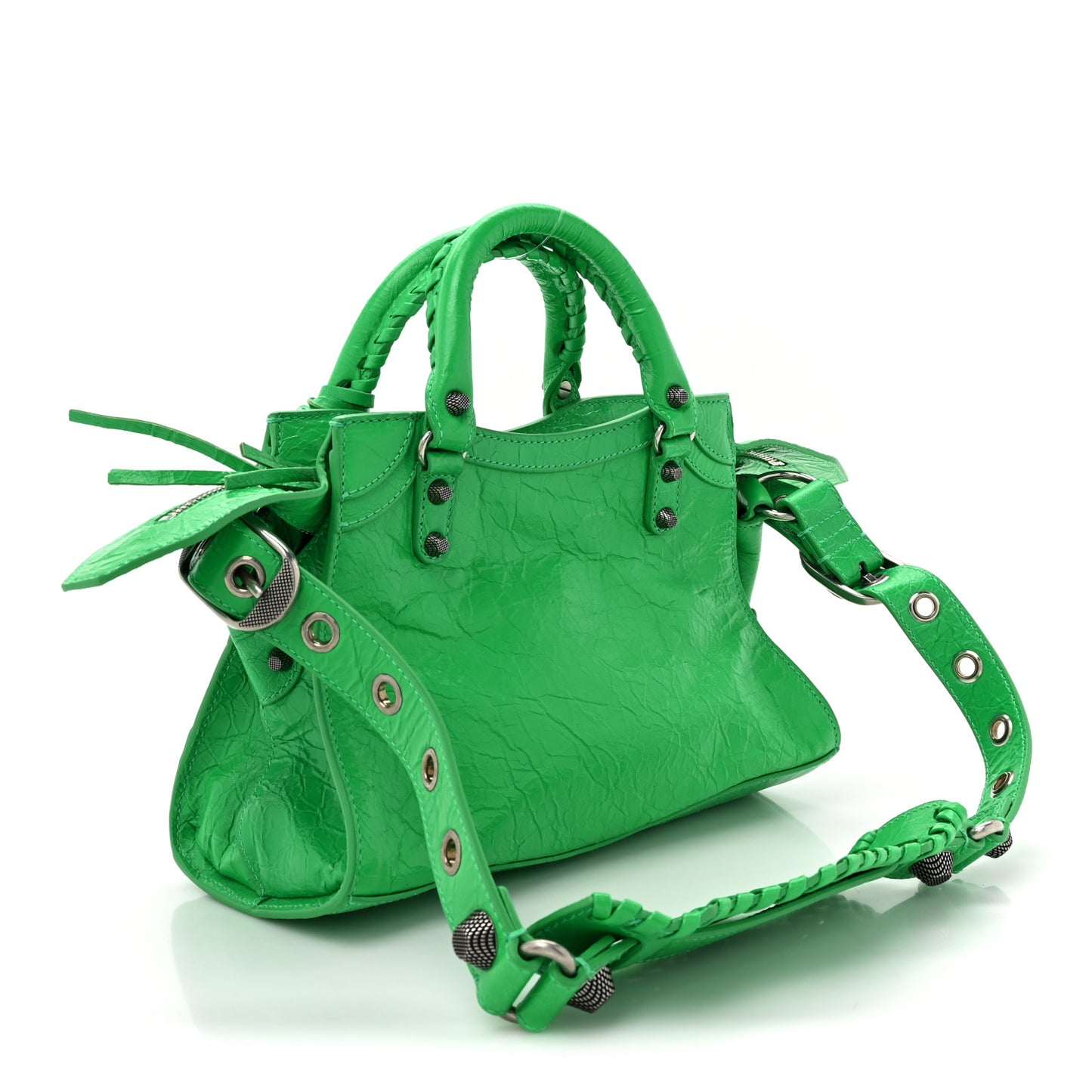 Agneau Arena Small Neo Cagole City Handbag Vivid Green