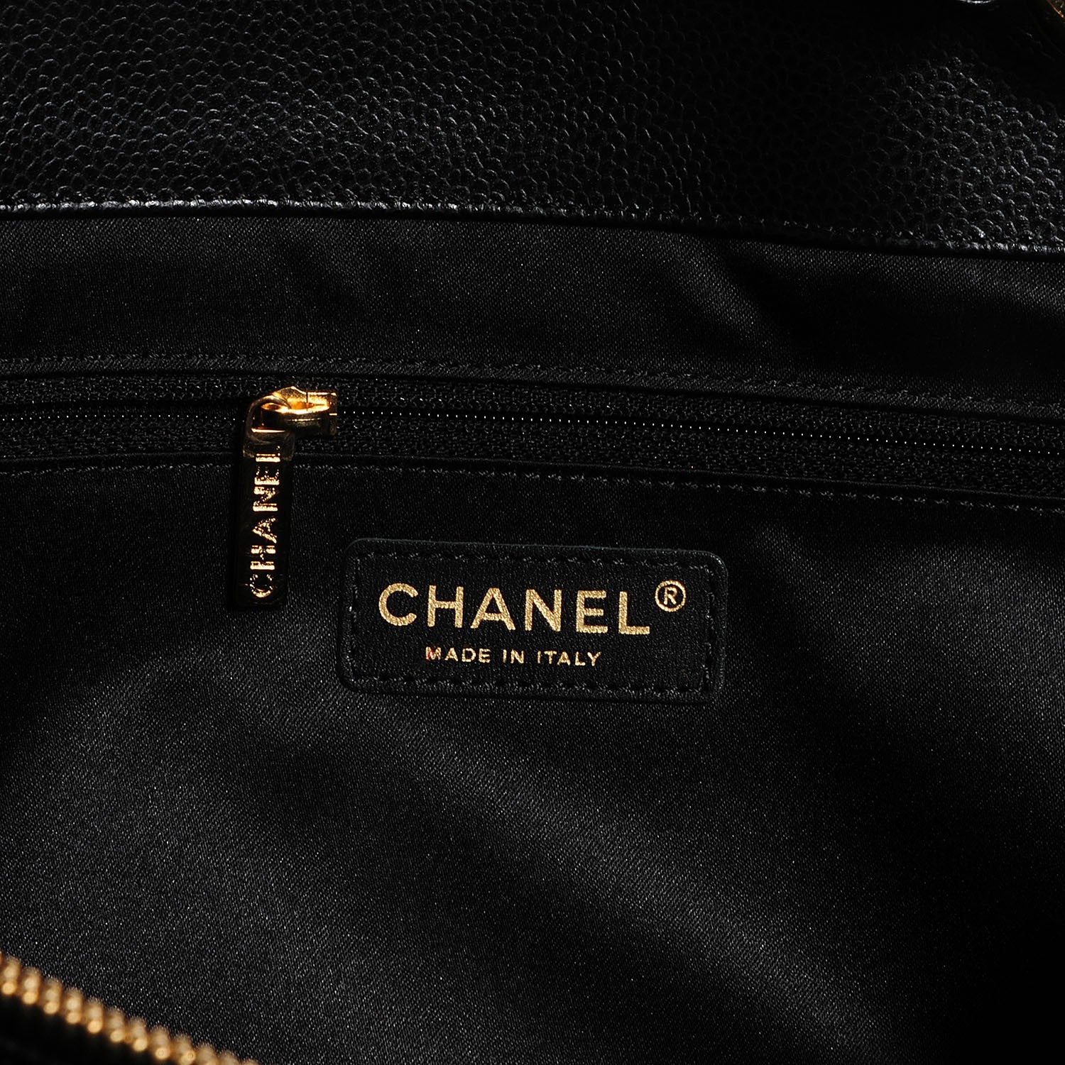 Chanel Caviar XL Grand Shopping Tote GST Black 6 of 7